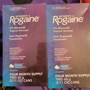 Women's Rogaine hair treatment